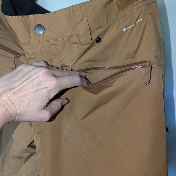 Tan Flylow Fae Insulated Snowboard Ski low rise Snow Pant sz XL 14-16 - Picture 6 of 11